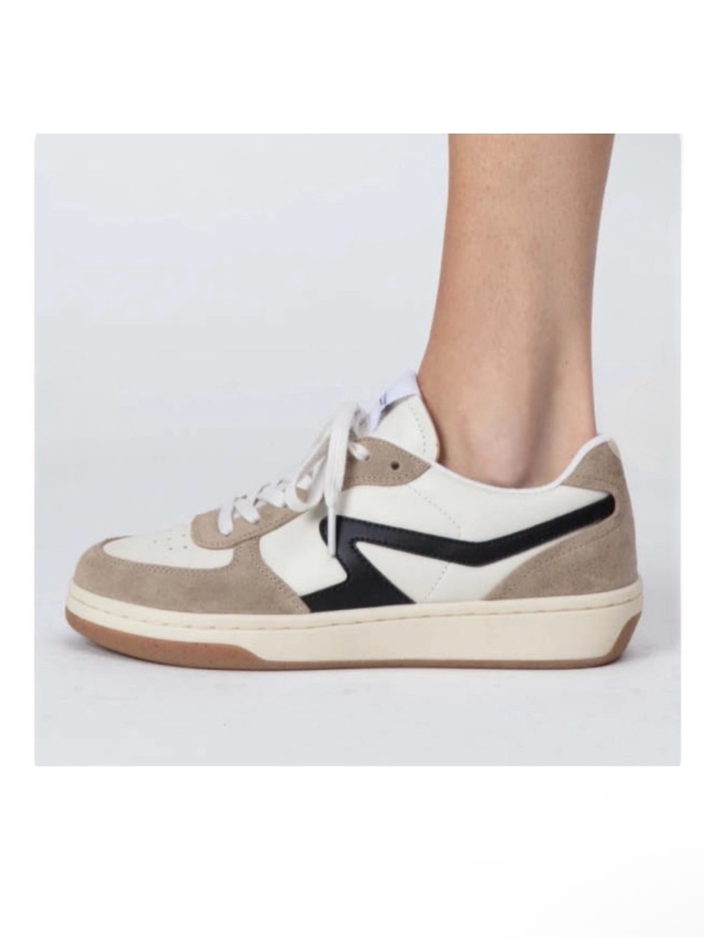 RAG & BONE
RETRO COURT SNEAKER - TURTLE DOVE/LIGHT SAND women size 8 new 
$288